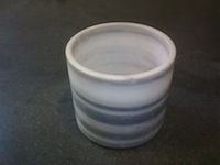Handicraft-Striato Olimpico Marble Vase-Berlin - Made in Italy